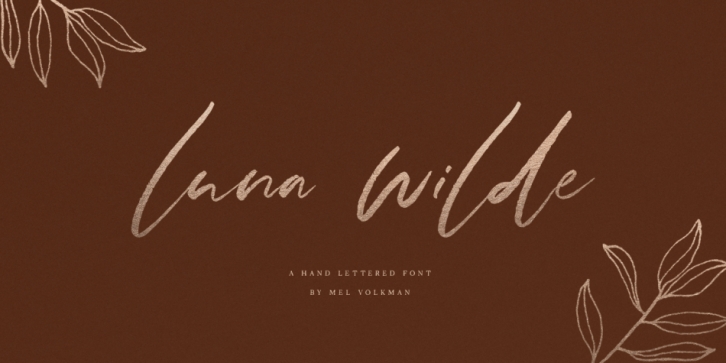 Luna Wilde font preview