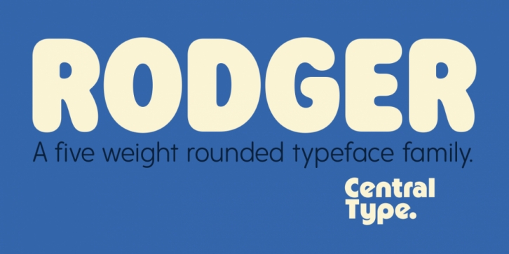 Rodger font preview