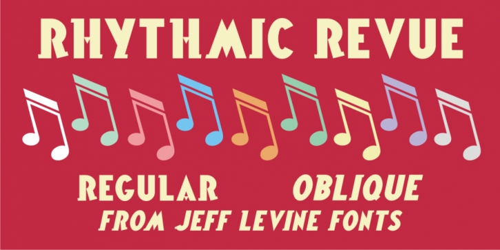 Rhythmic Revue JNL font preview