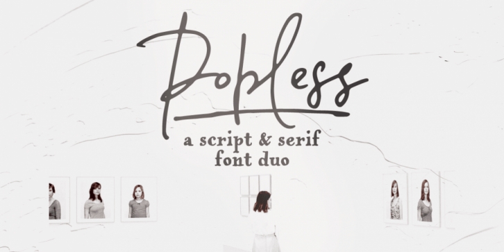 Popless font preview
