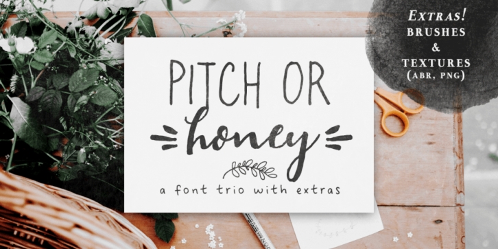 Pitch or Honey font preview