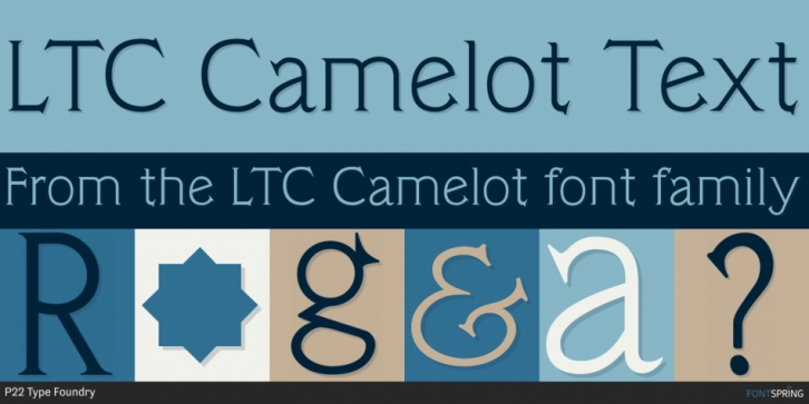 LTC Camelot font preview