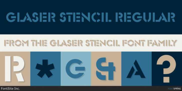 Glaser Stencil font preview