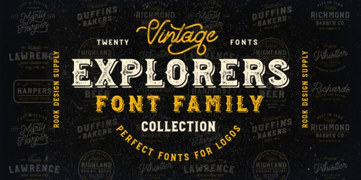 Explorers Font Collection font preview