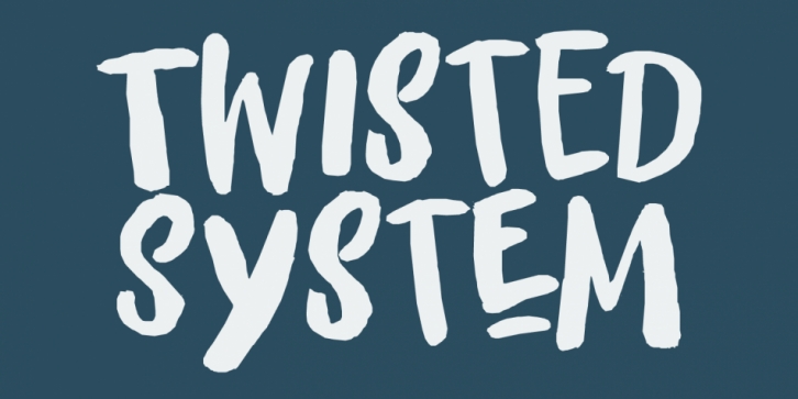 Twisted System font preview