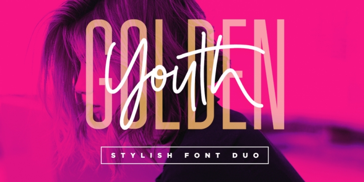 Golden Youth font preview