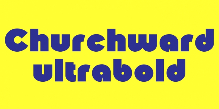 ChurchwardUltraBold font preview