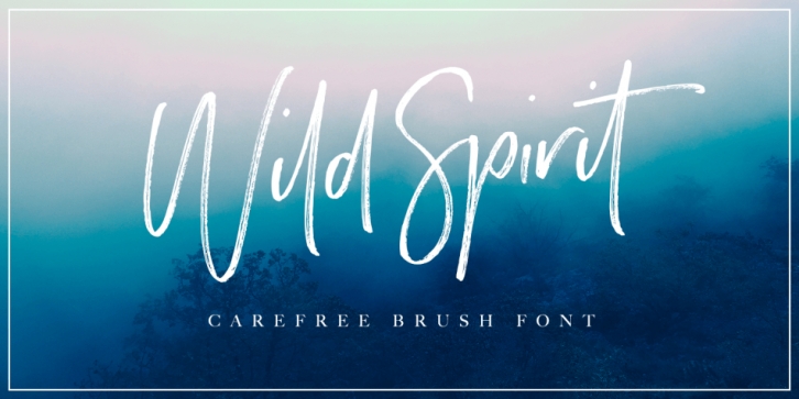 Wild Spirit font preview