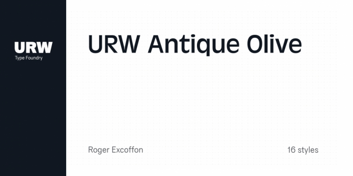 URW Antique Olive font preview