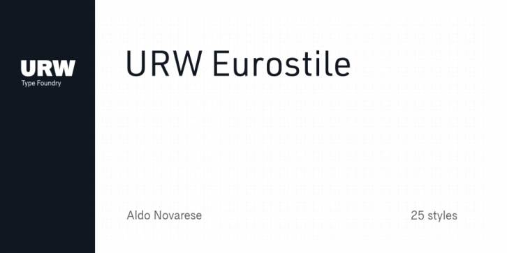 URW Eurostile font preview