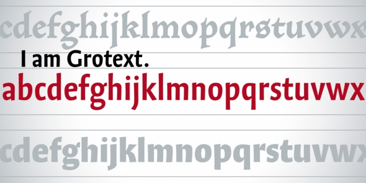 Grotext font preview