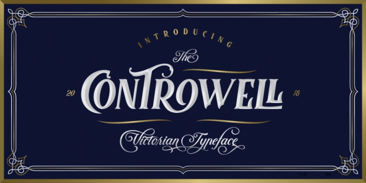 Controwell Victorian Typeface font preview