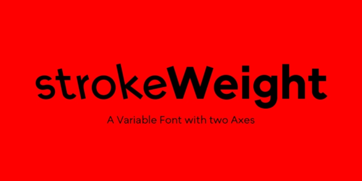strokeWeight font preview