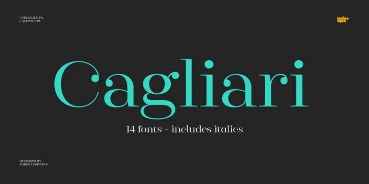 Cagliari font preview