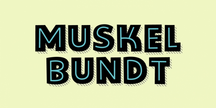 Muskelbundt font preview