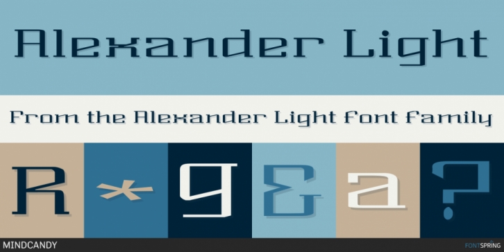 Alexander font preview
