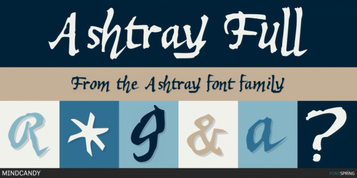 Ashtray font preview