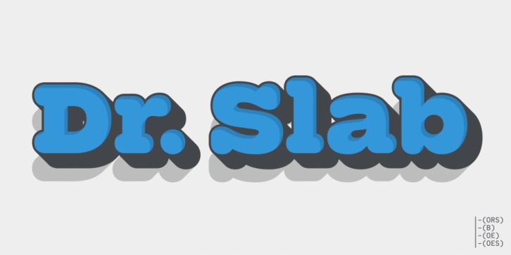 Dr Slab font preview