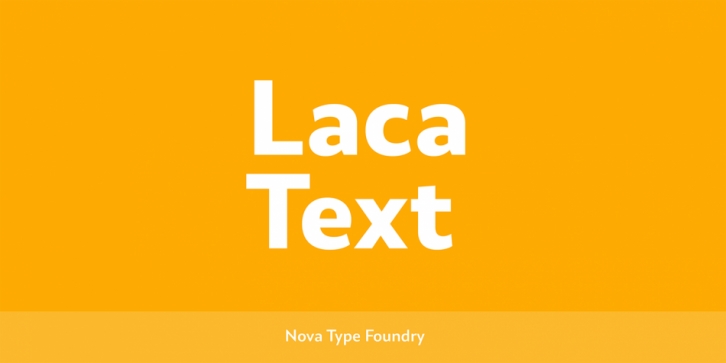Laca Text font preview