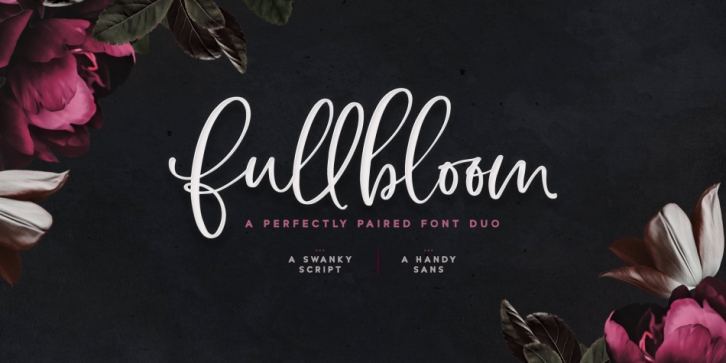 Fullbloom Font Duo font preview