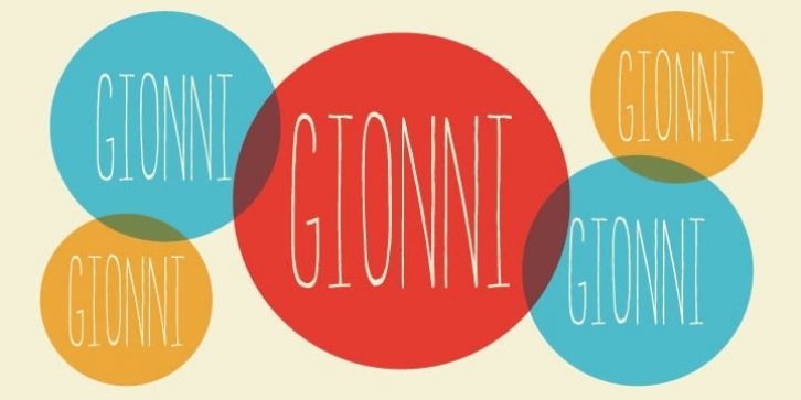 GIONNI font preview