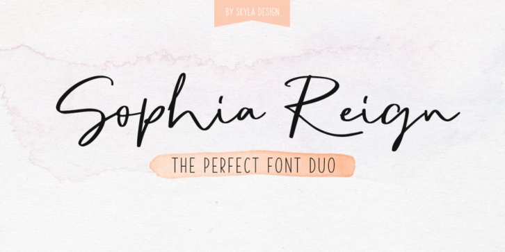 Sophia Reign font preview