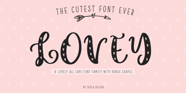 Lovey font preview