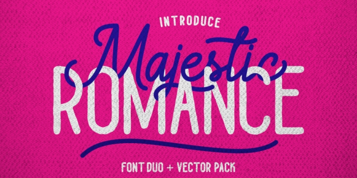 Majestic Romance - Font Duo font preview