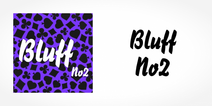 Bluff No2 font preview