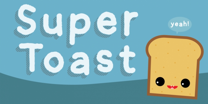 Super Toast font preview