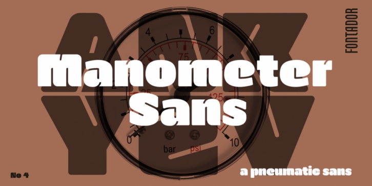 Manometer Sans font preview