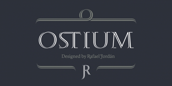 Ostium font preview
