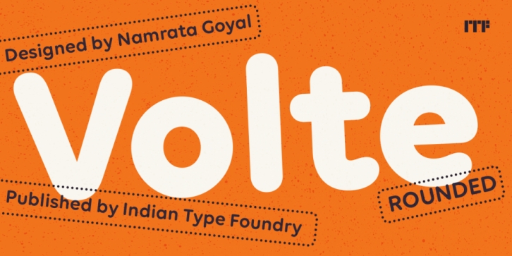 Volte Rounded font preview
