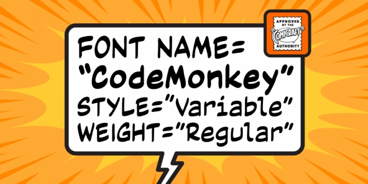 Code Monkey Variable font preview