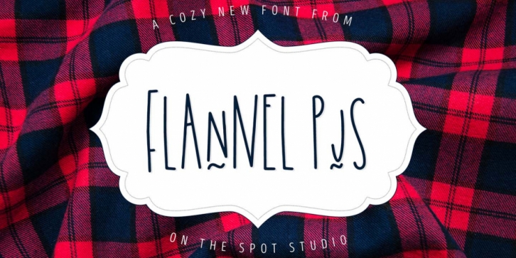 Flannel PJs font preview