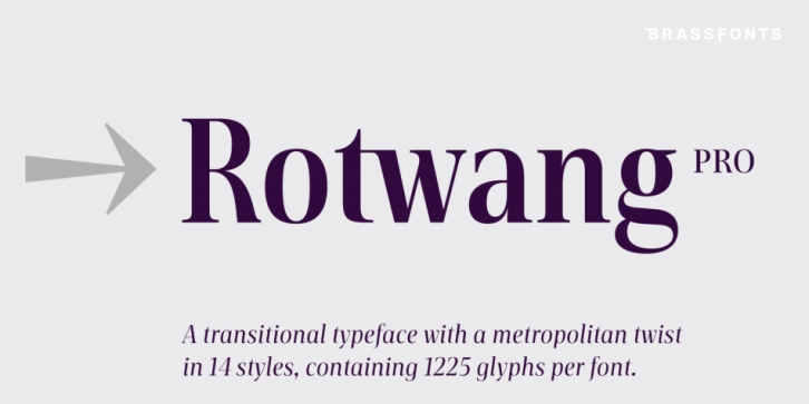 BF Rotwang Pro font preview