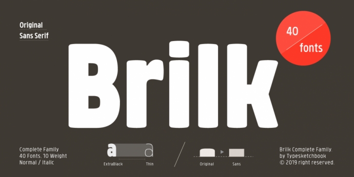 Brilk font preview