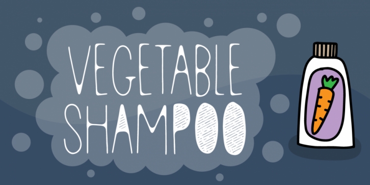 Vegetable Shampoo font preview