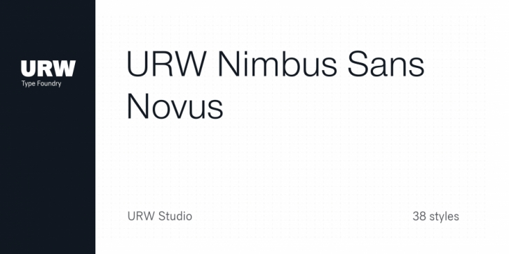 URW Nimbus Sans Novus font preview