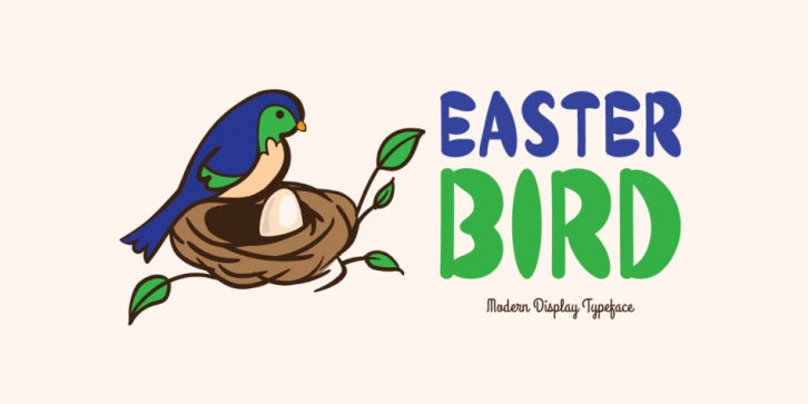 Easter Bird font preview