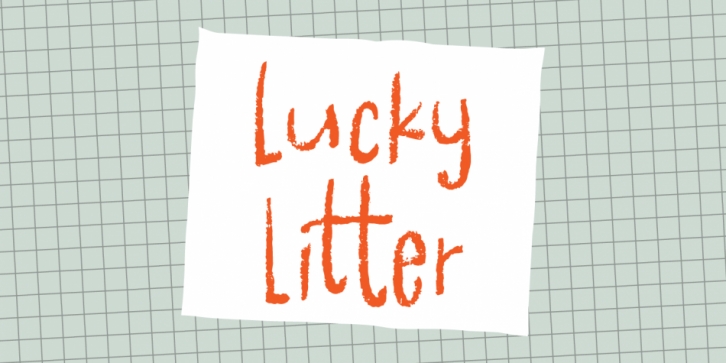 Lucky Litter font preview