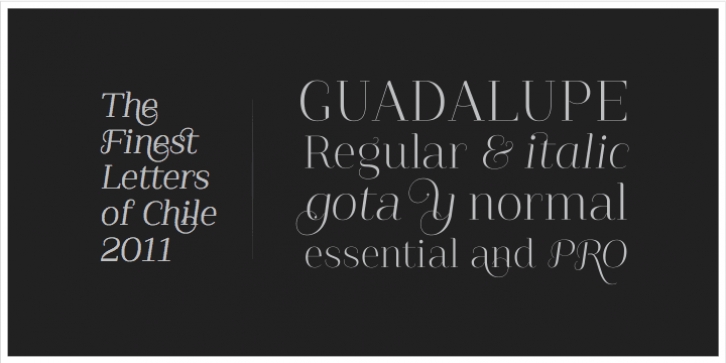 Guadalupe Essential font preview