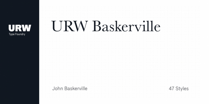 URW Baskerville font preview