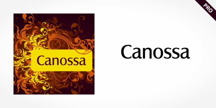 Canossa Pro font preview