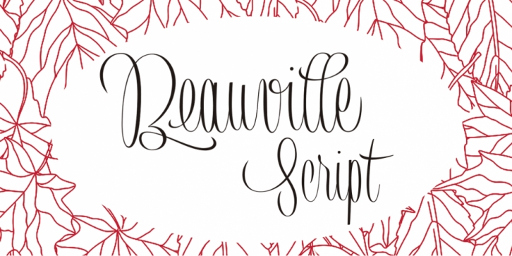 Beauville Script font preview