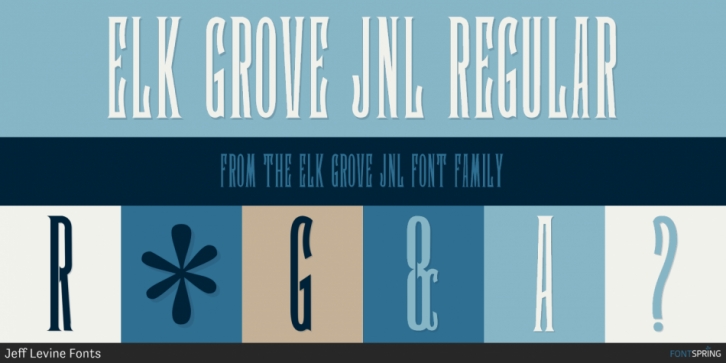 Elk Grove JNL font preview