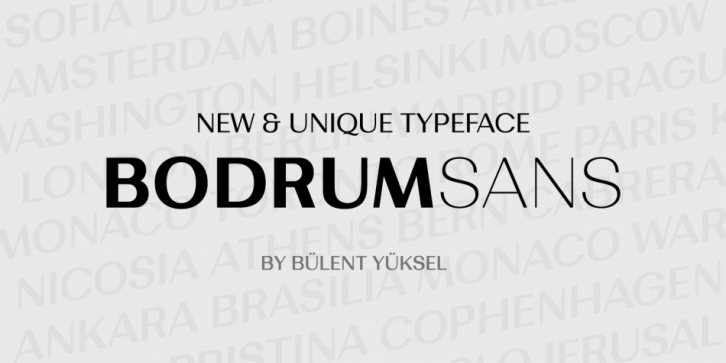Bodrum Sans font preview