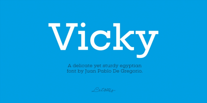 Vicky font preview