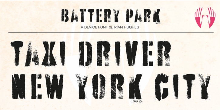 Battery Park font preview