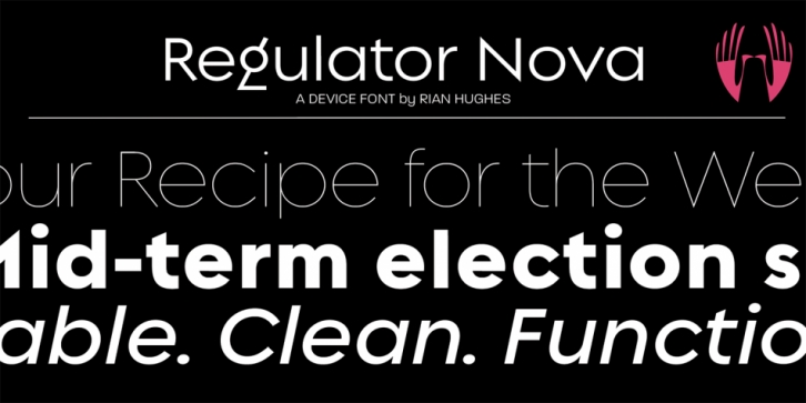 Regulator Nova font preview